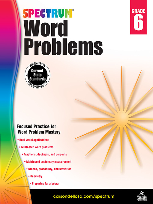 Title details for Word Problems, Grade 6 by Spectrum Spectrum - Available